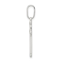 Sterling Silver Polished Cross Pendant view 2