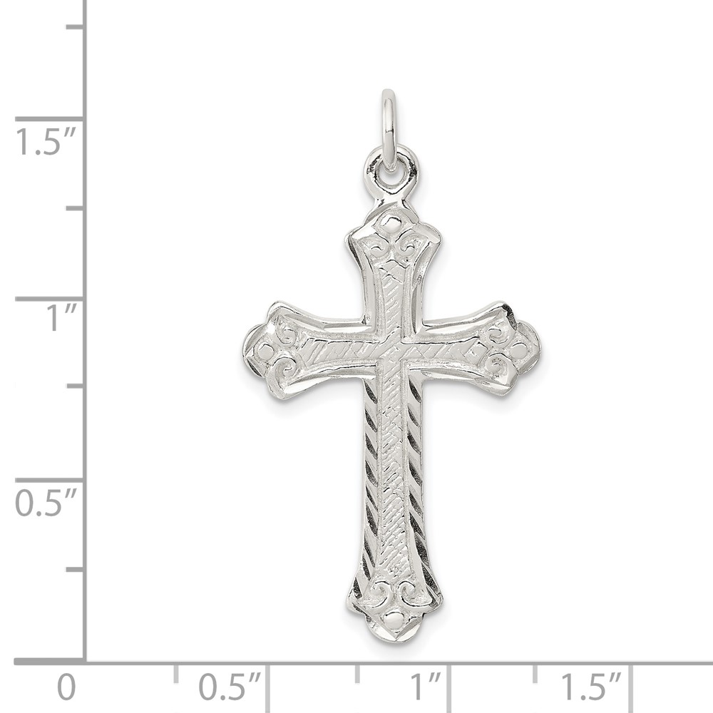 Sterling Silver Cross Pendant (QC7251)