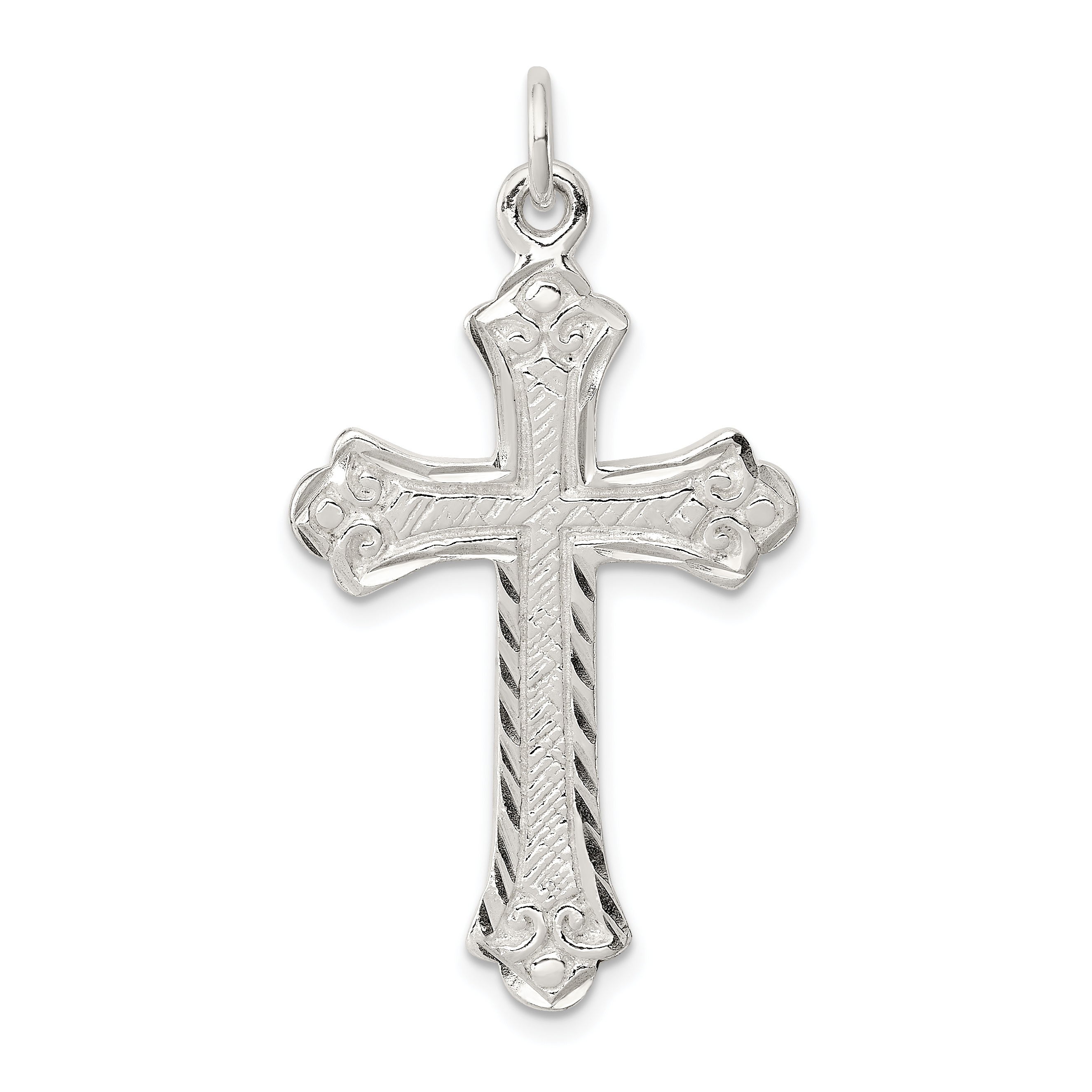 Sterling Silver Cross Pendant (QC7251)