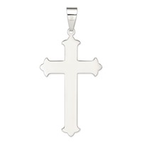 Sterling Silver Polished Cross Pendant view 4