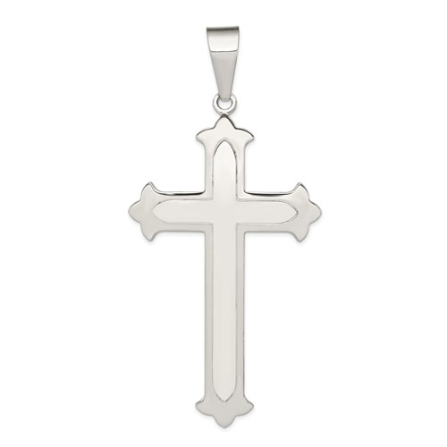 Sterling Silver Polished Cross Pendant
