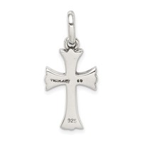 Sterling Silver Antiqued Cross Pendant view 4