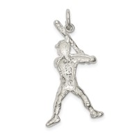 Sterling Silver Baseball Batter Charm view 4