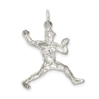 Sterling Silver Baseball Pitcher Charm view 4