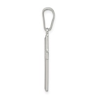 Sterling Silver Polished Cross Pendant view 2