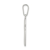 Sterling Silver Polished Cross Pendant view 2