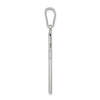 Sterling Silver Polished Cross Pendant view 2