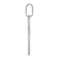 Sterling Silver Polished Cross Pendant view 2