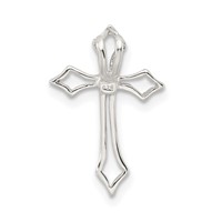 Sterling Silver CZ Cross Charm view 4