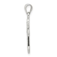 Sterling Silver Cross Pendant with CZ view 2