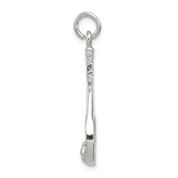 Sterling Silver Tennis Racquet Charm view 2