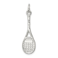 Sterling Silver Tennis Racquet Charm view 4