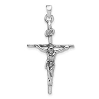 Sterling Silver Antiqued Crucifix Charm view 1