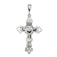 Sterling Silver Antiqued Crucifix Charm view 4