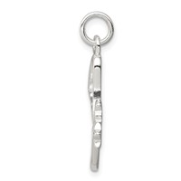 Sterling Silver CZ Angel Pendant view 2