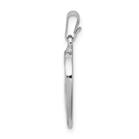 Sterling Silver Platinum-plated Large Heart Pendant with Mustard Seed view 2
