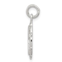 Sterling Silver Circle & Cross Pendant view 2