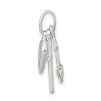 Sterling Silver Anchor & Heart Pendant view 2