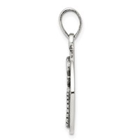 Sterling Silver Polished Antique Finish Scorpio Horoscope Zodiac Pendant view 2