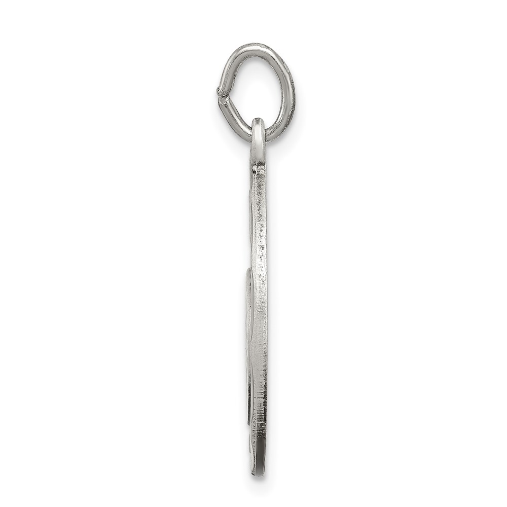 Sterling Silver Satin Antiqued 2-Piece Mizpah Pendant (QC7428)