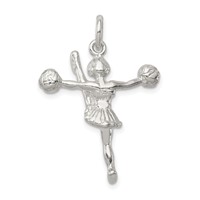 Sterling Silver Cheerleader Charm view 4