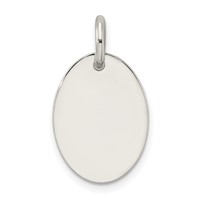 Sterling Silver Polished Enamel Love Pendant view 3