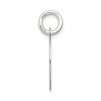Sterling Silver Polished Enamel Faith Pendant view 2