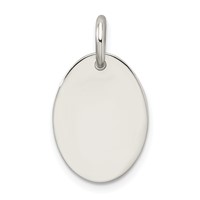 Sterling Silver Polished Enamel Faith Pendant view 3