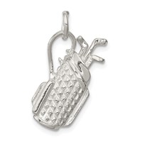 Sterling Silver Golf Bag Charm view 1