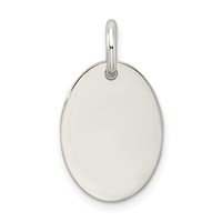 Sterling Silver Polished Enamel Believe Pendant view 3