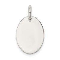 Sterling Silver Polished Enamel Joy Pendant view 4