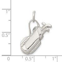Sterling Silver Golf Bag Charm view 3