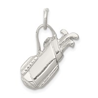 Sterling Silver Golf Bag Charm view 1