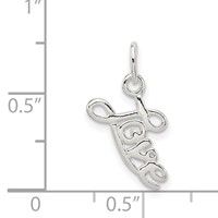 Sterling Silver Love Pendant view 4