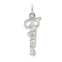 Sterling Silver Believe Pendant view 3