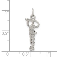 Sterling Silver Believe Pendant view 4
