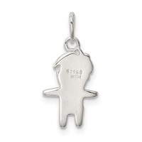 Sterling Silver Enameled Boy Charm view 4