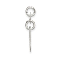 Sterling Silver Polished Pink Enamel Girl Charm view 2