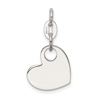Sterling Silver Polished Pink Enamel Girl Charm view 4
