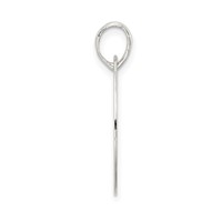 Sterling Silver Polished Love You Mom Pendant view 2