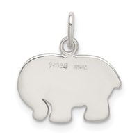Sterling Silver Enameled Elephant Charm view 4