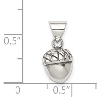 Sterling Silver Antiqued Acorn Pendant view 3