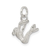 Sterling Silver Gymnast Charm view 5