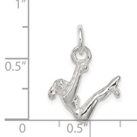 Sterling Silver Gymnast Charm view 3