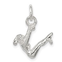 Sterling Silver Gymnast Charm view 1