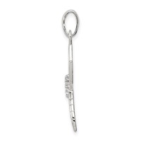 Sterling Silver Pendant with CZ Dragonfly view 2