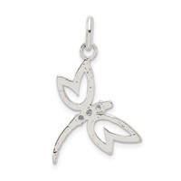 Sterling Silver Pendant with CZ Dragonfly view 4