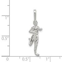 Sterling Silver Runner Pendant view 3