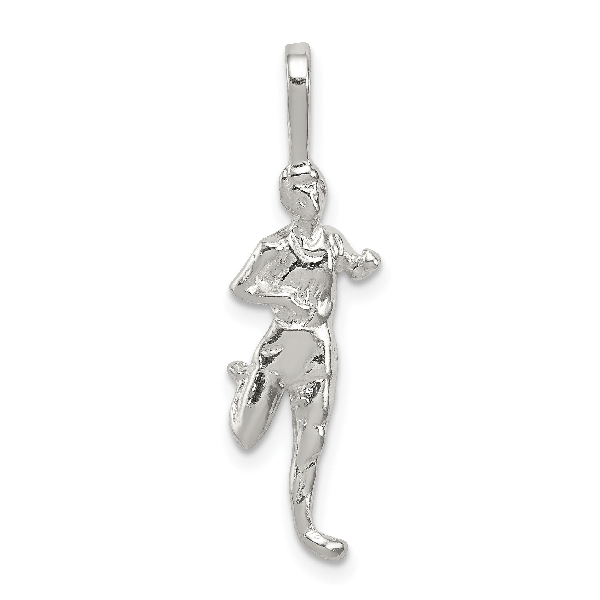 Sterling Silver Runner Pendant (QC757)