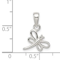 Sterling Silver Dragonfly Petite Pendant view 3